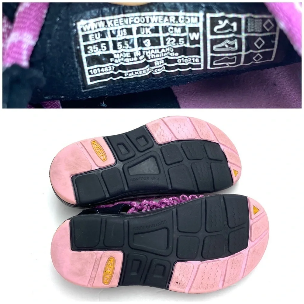 KEEN Uneek Woven Rubber Outdoor Sandals in Pink Size 5.5 Style 1014637